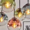 Gastor Plafonnier, Boule lumineuse Bleu, Vert, Clair, Cuivré, 5 lumières