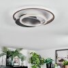 Lynor Plafonnier LED Anthracite, Noir, 1 lumière