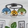Koyoto Plafonnier, Boule lumineuse 37 cm Bleu, Or, Vert, Clair, 3 lumières