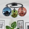 Gastor Plafonnier, Boule lumineuse 37 cm Bleu, Vert, Cuivré, 3 lumières