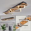Cabanas Plafonnier LED Couleur bois, Noir, 1 lumière