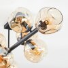 Ripoll Plafonnier, Boule lumineuse Ambre, 8 lumières