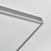 Salmi Plafonnier, Panel LED Gris, Argenté, 1 lumière
