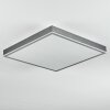 Salmi Plafonnier, Panel LED Gris, Argenté, 1 lumière