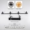 Ripoll Suspension, Boule lumineuse, Suspension Ambre, Fumé, 4 lumières