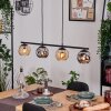 Ripoll Suspension, Boule lumineuse, Suspension Ambre, Fumé, 4 lumières