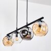 Ripoll Suspension, Boule lumineuse, Suspension Ambre, Clair, Fumé, 4 lumières