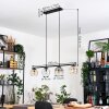 Ripoll Suspension, Boule lumineuse, Suspension Ambre, Clair, Fumé, 4 lumières
