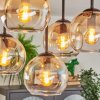 Koyoto Plafonnier, Boule lumineuse Ambre, Clair, 5 lumières