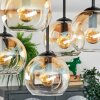 Koyoto Plafonnier, Boule lumineuse Ambre, Clair, 5 lumières