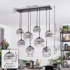 Koyoto Suspension, Boule lumineuse, Suspension Clair, Fumé, 8 lumières