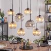Koyoto Suspension, Boule lumineuse, Suspension Ambre, Clair, Fumé, 8 lumières