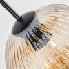 Koyoto Suspension, Boule lumineuse, Suspension Ambre, Clair, Fumé, 8 lumières