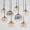 Koyoto Suspension, Boule lumineuse, Suspension Ambre, Clair, Fumé, 8 lumières
