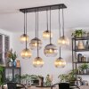 Koyoto Suspension, Boule lumineuse, Suspension Ambre, Clair, Fumé, 8 lumières