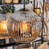Ripoll Suspension, Boule lumineuse, Suspension Ambre, Fumé, 6 lumières