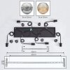 Ripoll Suspension, Boule lumineuse, Suspension Ambre, Clair, Fumé, 6 lumières