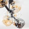 Ripoll Plafonnier, Boule lumineuse Ambre, Clair, Fumé, 8 lumières