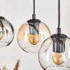 Koyoto Suspension, Boule lumineuse, Suspension Ambre, Clair, Fumé, 5 lumières