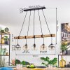 Koyoto Suspension, Boule lumineuse, Suspension Ambre, Clair, Fumé, 5 lumières