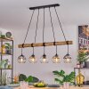 Koyoto Suspension, Boule lumineuse, Suspension Ambre, Clair, Fumé, 5 lumières