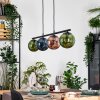 Gastor Suspension, Boule lumineuse, Suspension Bleu, Vert, Cuivré, 4 lumières
