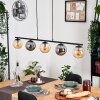 Gastor Suspension, Boule lumineuse, Suspension Ambre, Fumé, 5 lumières