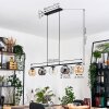 Ripoll Suspension, Boule lumineuse, Suspension Ambre, Clair, Fumé, 5 lumières
