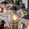 Ripoll Suspension, Boule lumineuse, Suspension Ambre, Clair, Fumé, 5 lumières