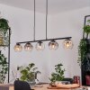 Ripoll Suspension, Boule lumineuse, Suspension Ambre, Clair, Fumé, 5 lumières