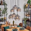 Koyoto Suspension, Boule lumineuse, Suspension Clair, Fumé, 6 lumières