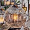 Koyoto Suspension, Boule lumineuse, Suspension Clair, Fumé, 6 lumières