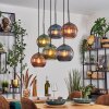 Koyoto Suspension, Boule lumineuse, Suspension Bleu, Vert, Cuivré, 6 lumières
