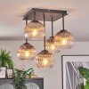 Koyoto Plafonnier, Boule lumineuse 37 cm Clair, Fumé, 5 lumières