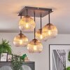 Koyoto Plafonnier, Boule lumineuse 37 cm Ambre, Clair, 5 lumières