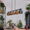 Koyoto Suspension, Boule lumineuse, Suspension Bleu, Chrome, Or, Vert, Cuivré, Fumé, 5 lumières