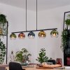 Koyoto Suspension, Boule lumineuse, Suspension Bleu, Or, Vert, Clair, Cuivré, 5 lumières