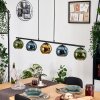 Koyoto Suspension, Boule lumineuse, Suspension Bleu, Or, Vert, 5 lumières