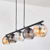 Koyoto Suspension, Boule lumineuse, Suspension Ambre, Clair, Fumé, 5 lumières