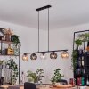 Koyoto Suspension, Boule lumineuse, Suspension Ambre, Clair, Fumé, 5 lumières