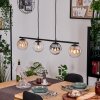 Gastor Suspension, Boule lumineuse, Suspension Ambre, Clair, Fumé, 4 lumières