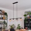 Gastor Suspension, Boule lumineuse, Suspension Ambre, Clair, Fumé, 4 lumières