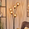 Koyoto Boule lumineuse, Lampadaire Ambre, 5 lumières