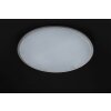 Plafonnier WOFI LINOX LED Argenté, 1 lumière, Télécommandes, Changeur de couleurs