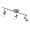 Kinley Plafonnier Luminaires Globo Lighting Chrome, Nickel mat, 3 lumières