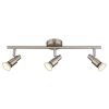Kinley Plafonnier Luminaires Globo Lighting Chrome, Nickel mat, 3 lumières