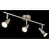 Kinley Plafonnier Luminaires Globo Lighting Chrome, Nickel mat, 3 lumières