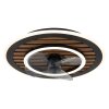 Trevino Ventilateur de plafond lumineux Luminaires Globo Lighting LED Écru, Noir, 1 lumière, Télécommandes
