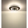 Trevino Ventilateur de plafond lumineux Luminaires Globo Lighting LED Écru, Noir, 1 lumière, Télécommandes