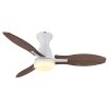 Gale Ventilateur de plafond lumineux Luminaires Globo Lighting LED Couleur bois, Écru, Blanc, 1 lumière, Télécommandes